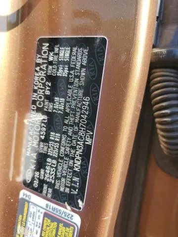 2017 KIA SPORTAGE EX  