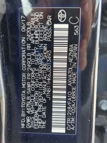 2018 TOYOTA CAMRY L  