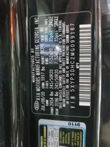 2021 KIA TELLURIDE EX  