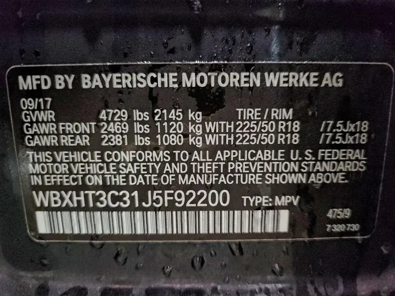 2018 BMW X1 XDRIVE28I  