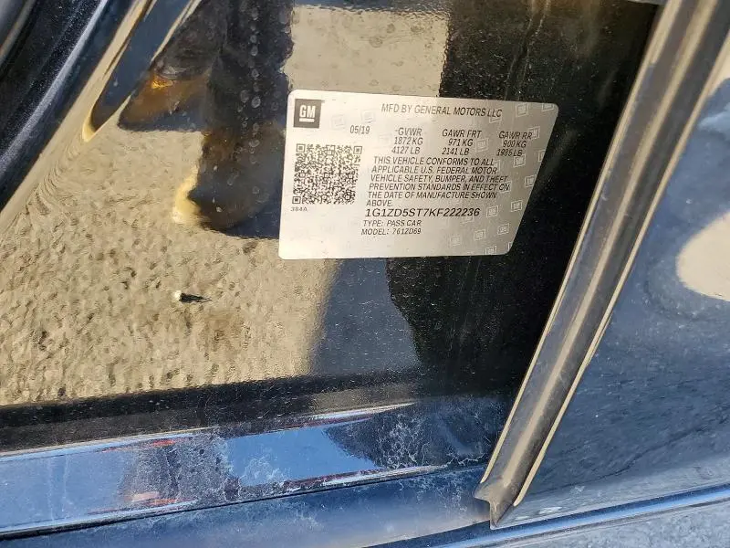 2019 CHEVROLET MALIBU LT  