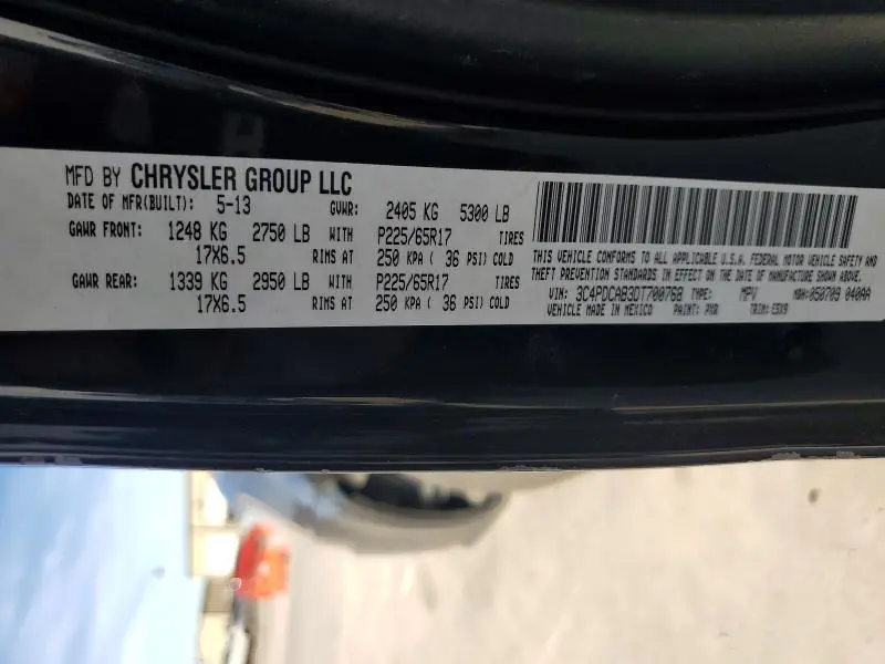 2013 DODGE JOURNEY SE  