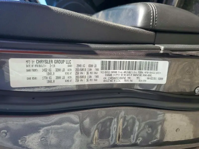 2014 DODGE DURANGO SXT  