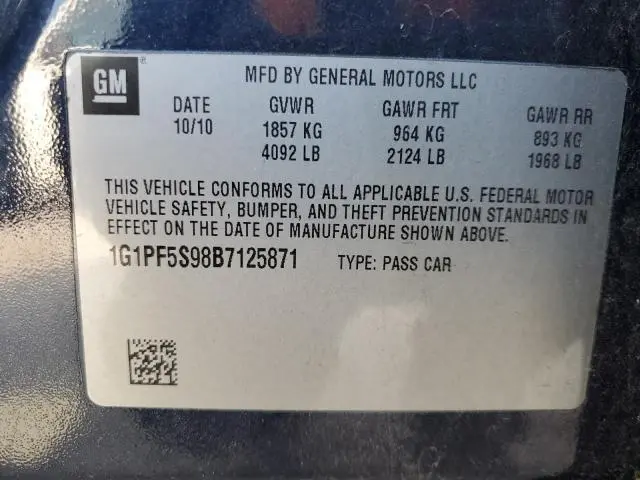2011 CHEVROLET CRUZE LT  