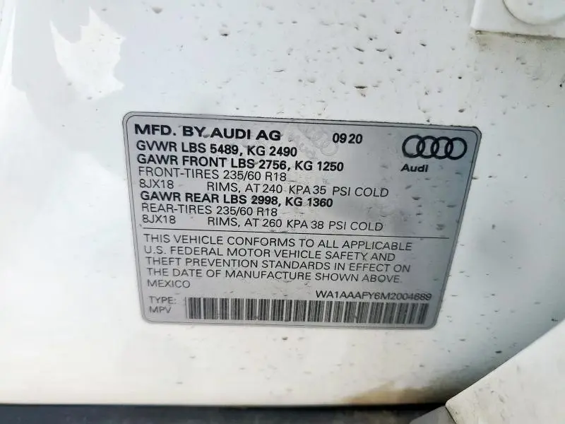2021 AUDI Q5 PREMIUM