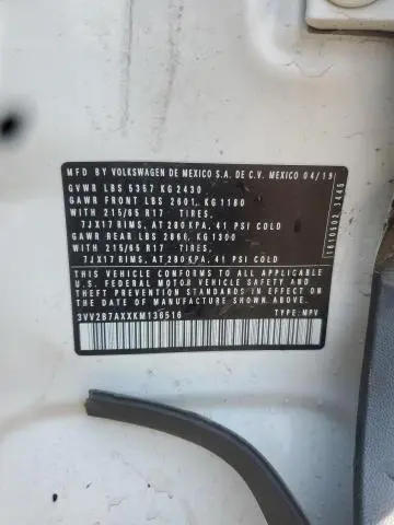 2019 VOLKSWAGEN TIGUAN SE  