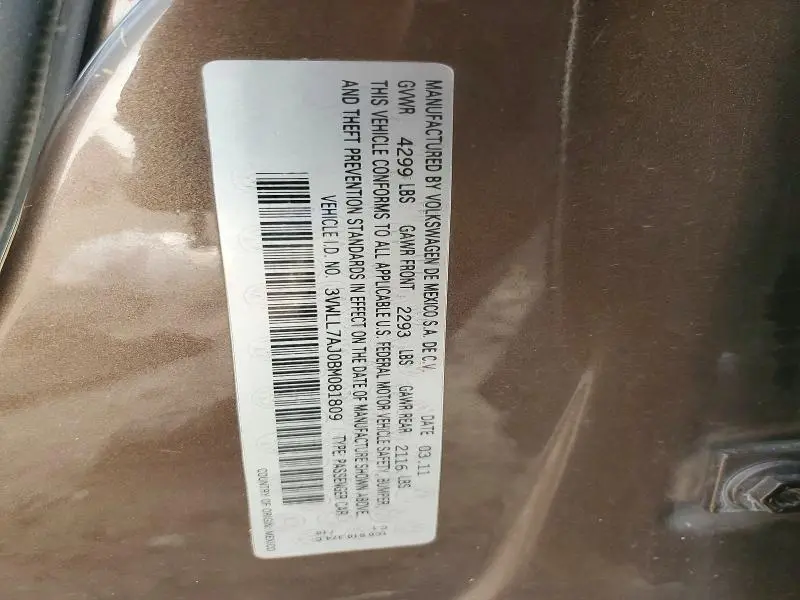 2011 VOLKSWAGEN JETTA TDI  