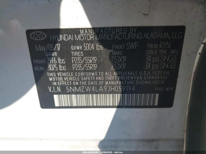 2018 HYUNDAI SANTA FE SPORT 2.0T ULTIMATE