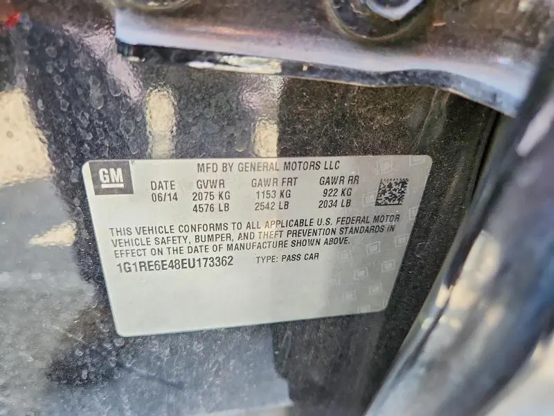 2014 CHEVROLET VOLT   