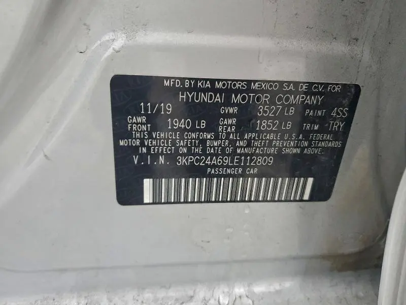 2020 HYUNDAI ACCENT SE  