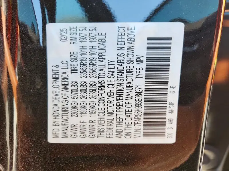 2025 HONDA CR-V SPORT TOURING  