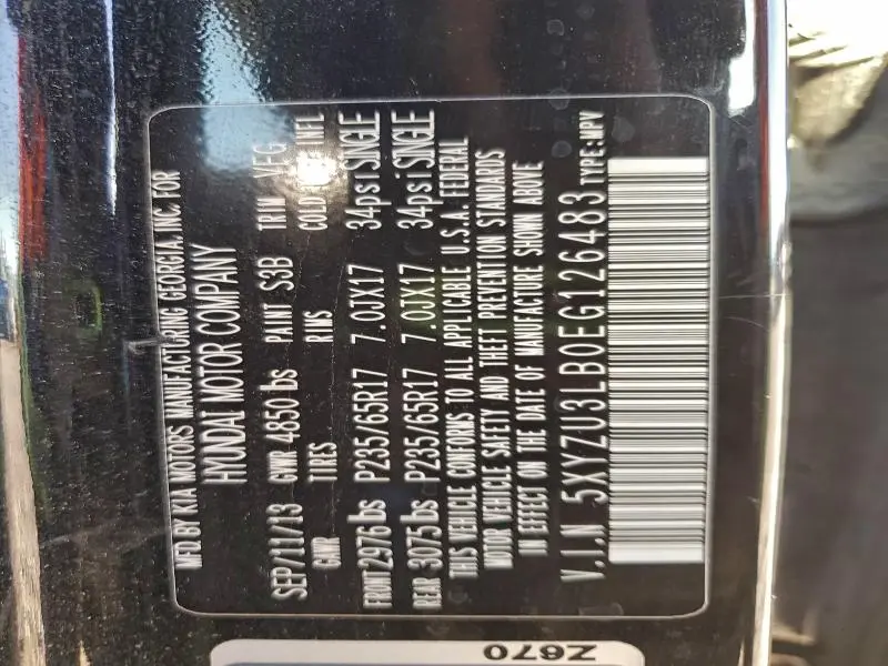 2014 HYUNDAI SANTA FE SPORT   