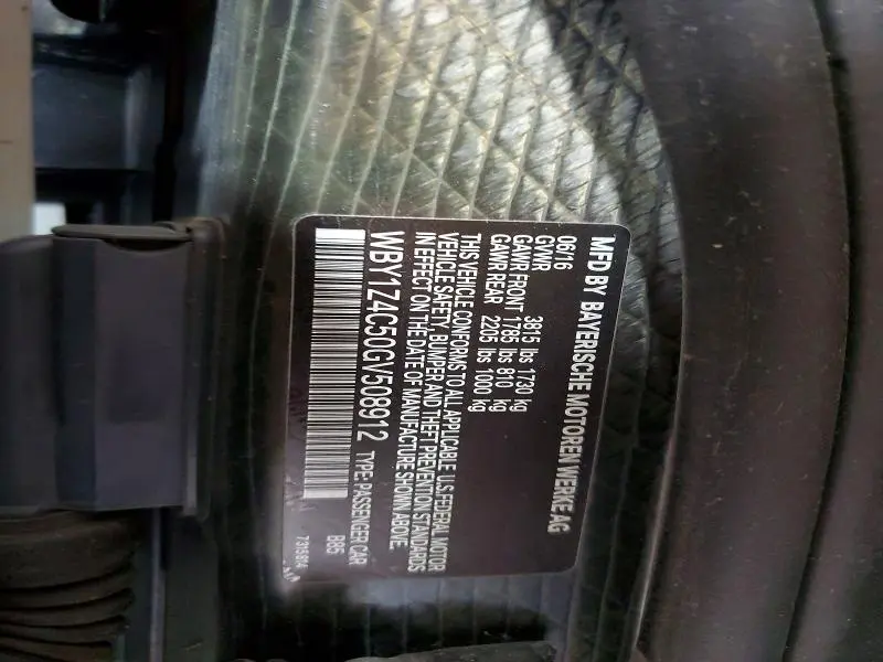 2016 BMW I3 REX  