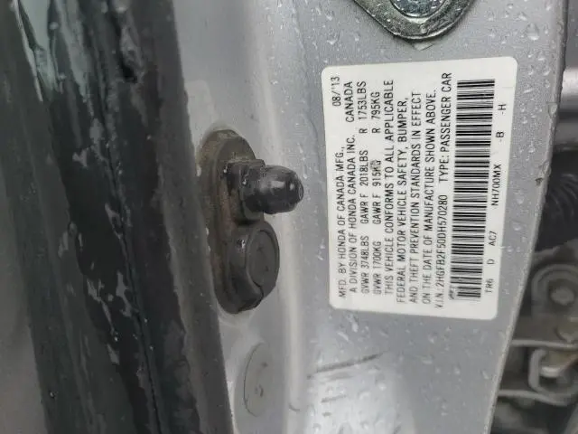 2013 HONDA CIVIC LX  
