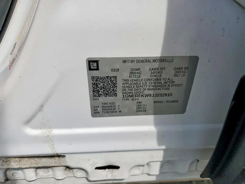2018 CHEVROLET TRAVERSE LS  