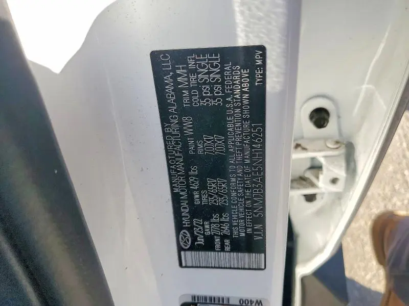 2022 HYUNDAI TUCSON SEL  