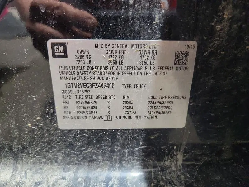2015 GMC SIERRA K1500 SLT  