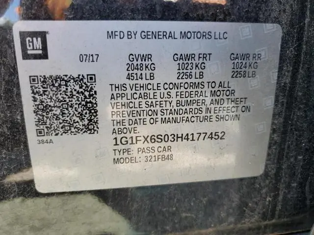 2017 CHEVROLET BOLT EV PREMIER  