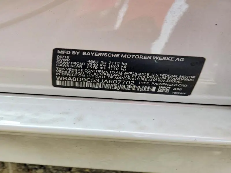 2018 BMW 330 XI  