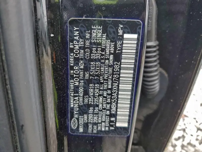 2022 HYUNDAI KONA LIMITED  