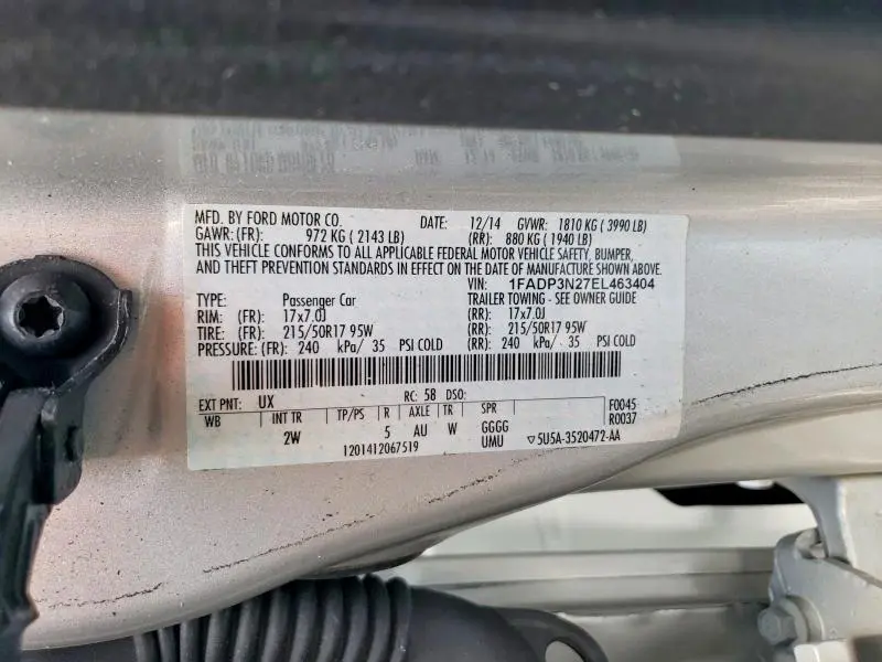 2014 FORD FOCUS TITANIUM  
