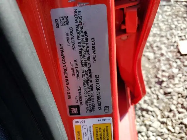 2022 CHEVROLET SPARK 2LT