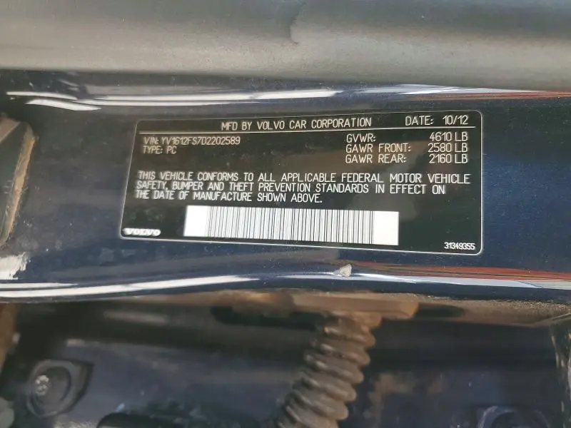 2013 VOLVO S60 T5  