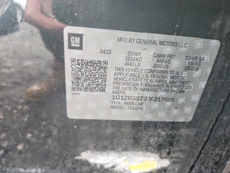 2018 CHEVROLET MALIBU LS  