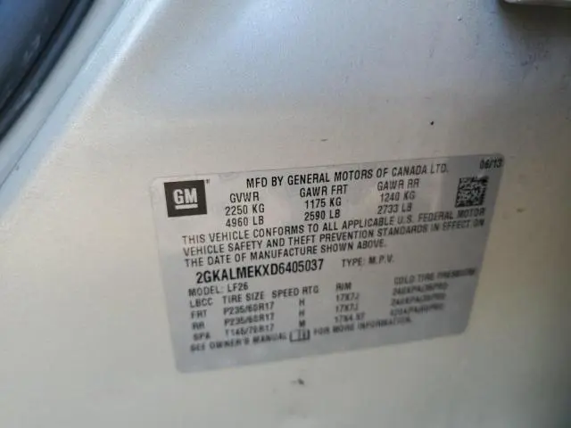 2013 GMC TERRAIN SLE  