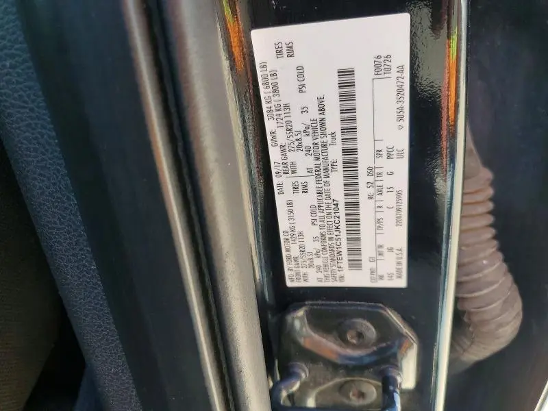 2018 FORD F150 SUPERCREW  