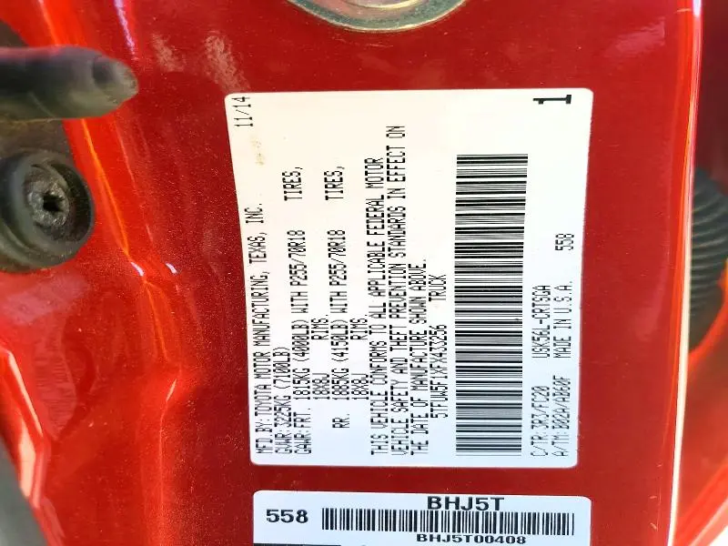 2015 TOYOTA TUNDRA SR5  