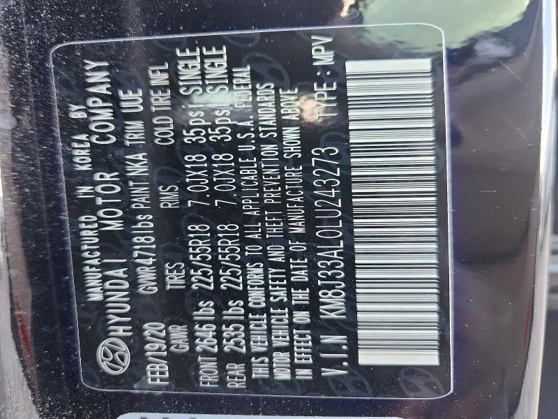 2020 HYUNDAI TUCSON ULTIMATE  