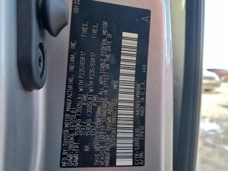 2022 TOYOTA SIENNA XLE 7-PASSENGER  