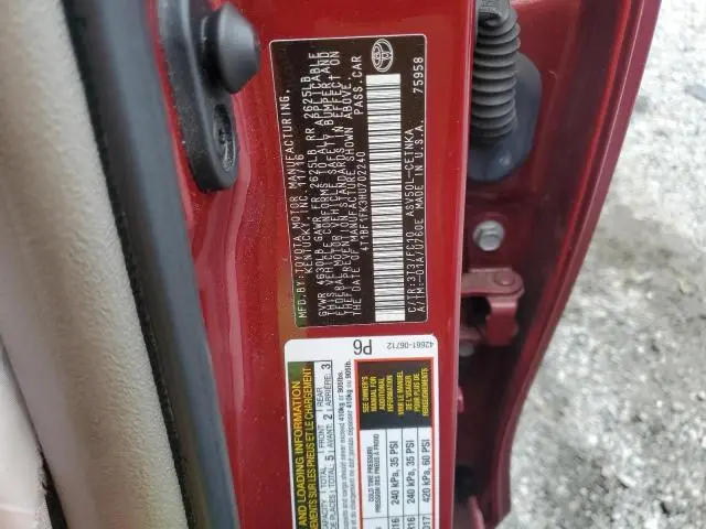 2017 TOYOTA CAMRY LE  
