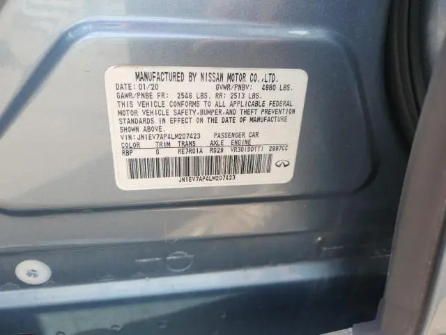 2020 INFINITI Q50 PURE  