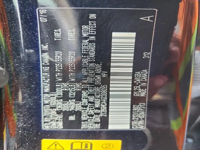 2016 LEXUS RX 450H BASE  