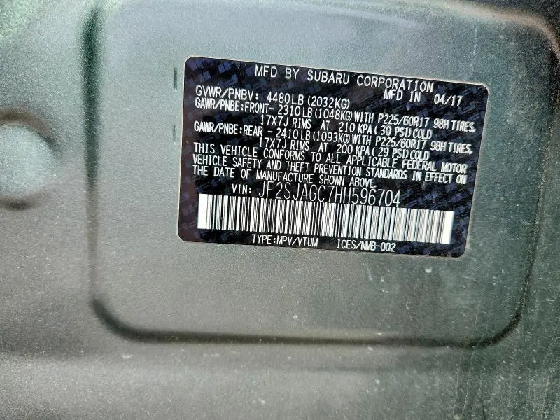 2017 SUBARU FORESTER 2.5I PREMIUM  