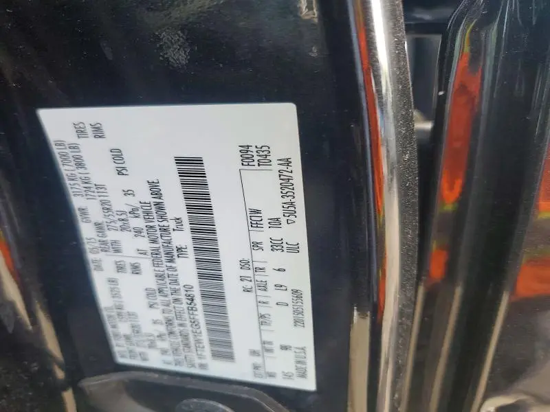 2015 FORD F150 SUPERCREW  