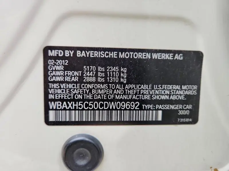 2012 BMW 528 XI  
