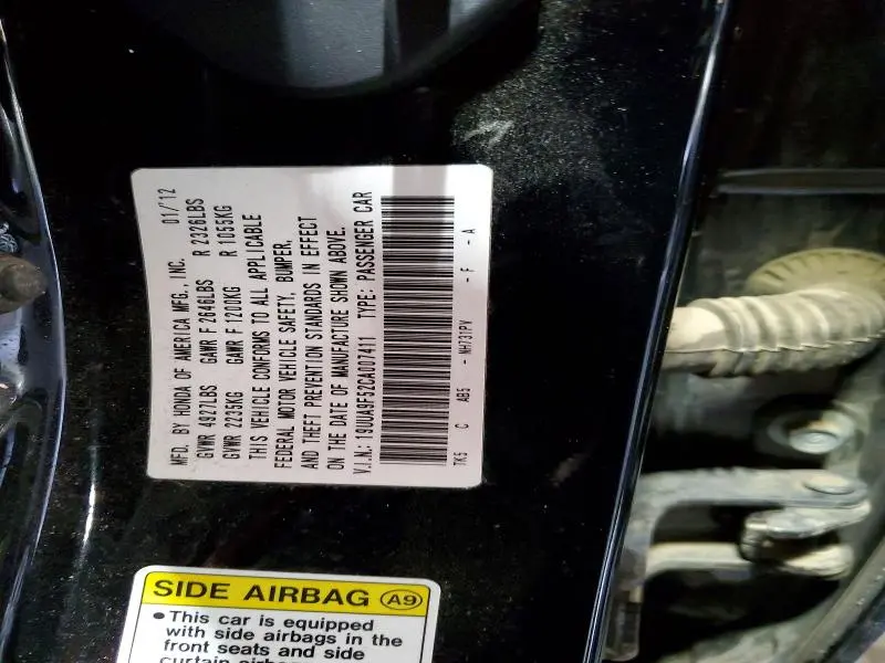 2012 ACURA TL   