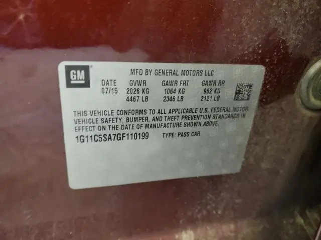 2016 CHEVROLET MALIBU LIMITED LT  