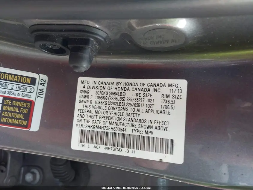 2014 HONDA CR-V EX-L