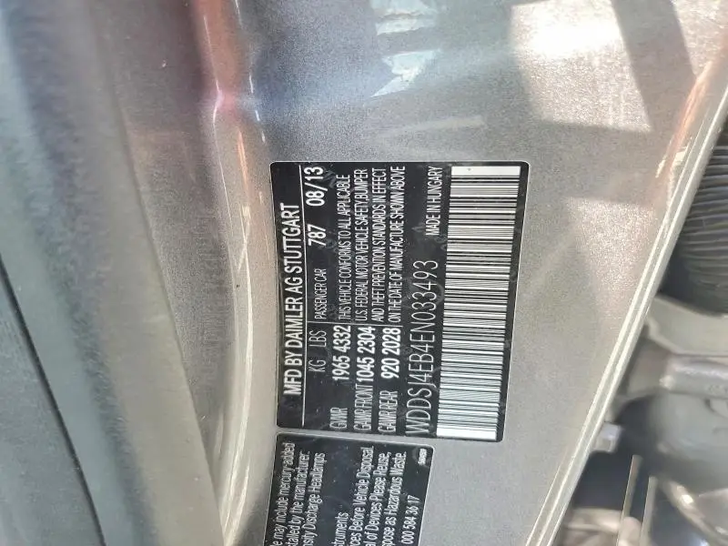 2014 MERCEDES-BENZ CLA 250  