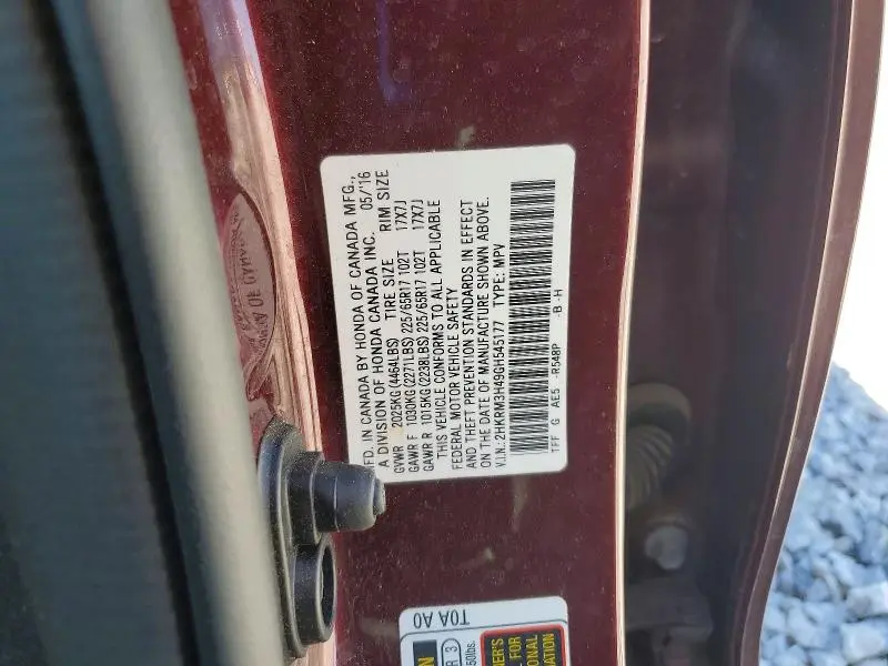 2016 HONDA CR-V SE  