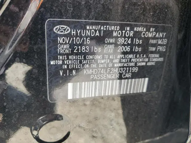 2017 HYUNDAI ELANTRA SE