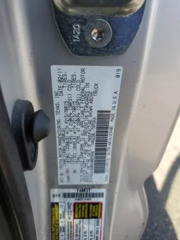 2011 TOYOTA TACOMA   