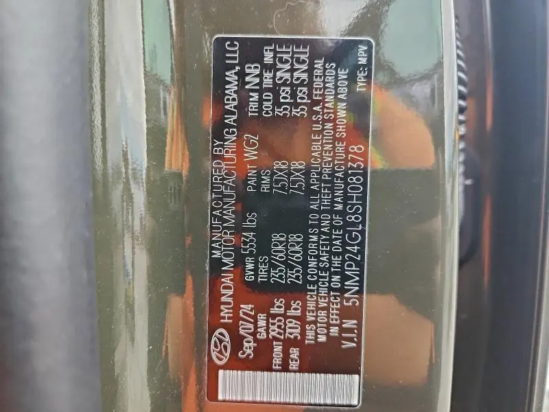 2025 HYUNDAI SANTA FE SEL  