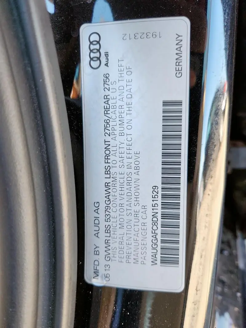 2013 AUDI A6 PREMIUM PLUS  