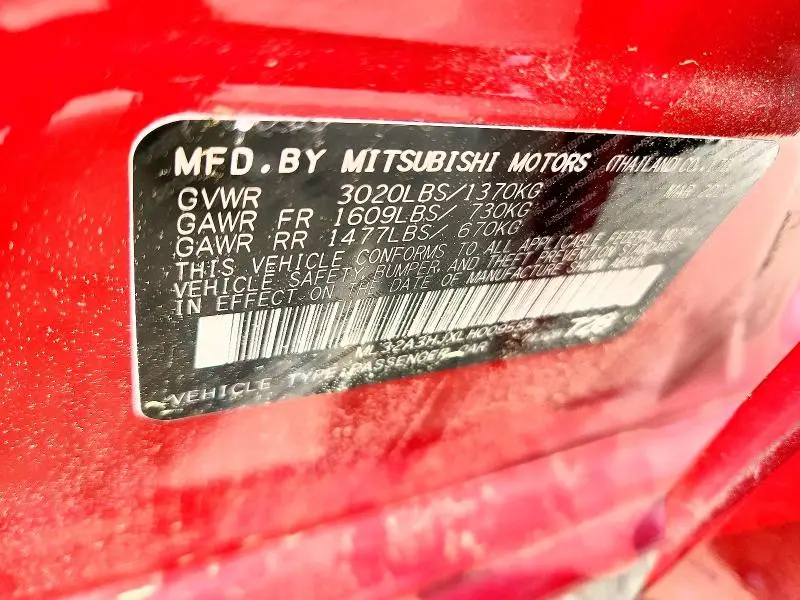 2020 MITSUBISHI MIRAGE ES  