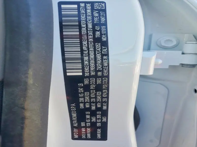 2019 ALFA ROMEO STELVIO   